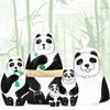 AEVVV Panda Nesting Dolls Set of 5 pcs - Panda Bear Gifts for Girls - Panda Decor - Matryoshka Dolls with Panda Figurines view 2