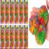 JA-RU Fluff & Toss Mini Stringy Balls for Kids (12 Pack, 3 Each) Sensory Stress Toys With Soft Rubber Strings. Silent Fidget Toys. Bulk Party Favors. 1072-12s view 1