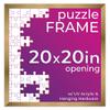 20x20 Jigsaw Puzzle Frame Kit - Kit Includes Puzzle Glue Sheets, Bronze Wood Puzzle Frame, UV Acrylic, Backing, Hanging Hardware view 1