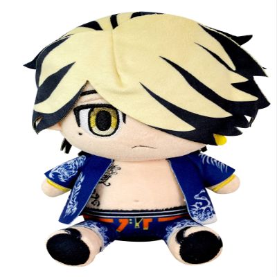 Great Eastern Entertainment Tokyo Revengers - Hanemiya Kazutora Sitting Pose Plush 7" H