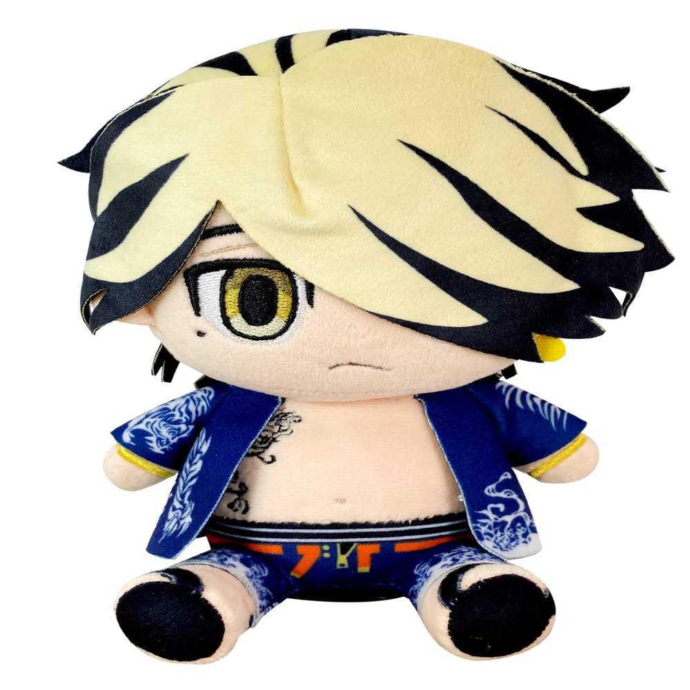 Great Eastern Entertainment Tokyo Revengers - Hanemiya Kazutora Sitting Pose Plush 7" H