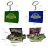 Davidamy's Gift Mini Keychain, Dinosaur Toy, Pop-up Book, Miniature of Dinosaur Word Scene, Backpack for Kids Teenagers, Gift for Party Birthday etc. -Pack of 2PCS (Blue+Green Dinosaur Books) view 2