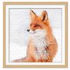 19x19 Jigsaw Puzzle Frame Kit - Kit Includes Puzzle Glue Sheets, Brown Wood Puzzle Frame with White Mat, UV Acrylic, Backing, Hanging Hardware view 2