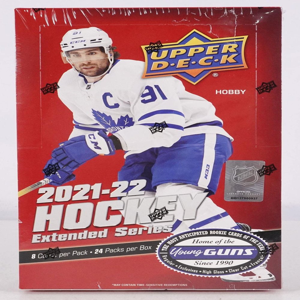 2021/22 Extended Series Hockey Hobby Box 24 Packs Per Box, 8 Cards Per Pack