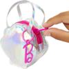 Barbie Clothes Set, Beach-Themed with Swimsuit, 5 Acessories & Zippered Doll-Sized Shell-Shaped Bag with Clip-On Ring, Iridescent view 2