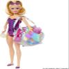 Barbie Clothes Set, Beach-Themed with Swimsuit, 5 Acessories & Zippered Doll-Sized Shell-Shaped Bag with Clip-On Ring, Iridescent view 4