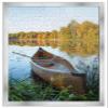 26x38 Puzzle Frame Set with Peel & Stick Puzzle Glue Sheets Silver Wood - Includes Acrylic Front, Foam Backing Board, and Wall Hardware view 4