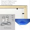 20x20 Jigsaw Puzzle Frame Kit - Kit Includes Puzzle Glue Sheets, Bronze Wood Puzzle Frame with Black Mat, UV Acrylic, Backing, Hanging Hardware view 4
