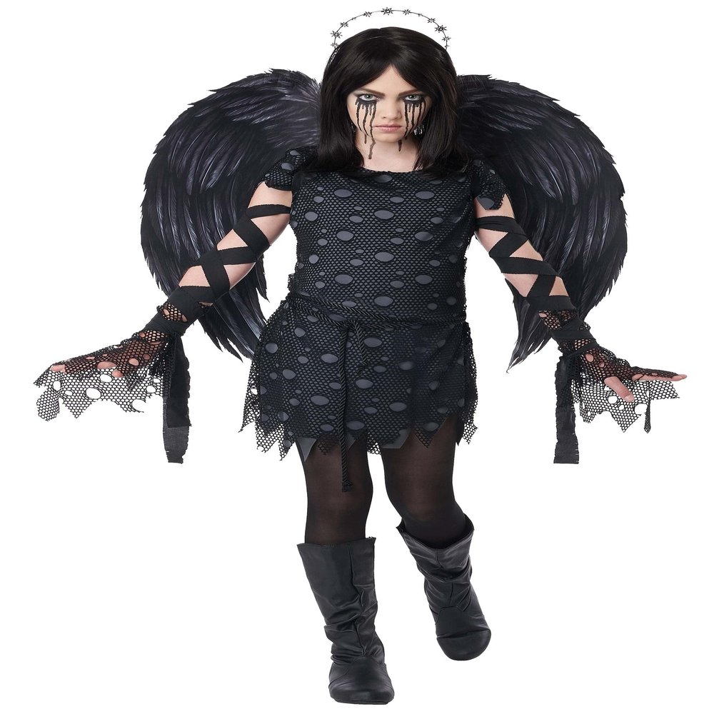 California Costumes Girl's Angel of Darkness Costume X-Large