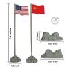 BMC WW2 D-Day Allies Axis Plastic Army Men Flags 10pc Military Playset Accessory view 2