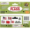 BMC WW2 D-Day Allies Axis Plastic Army Men Flags 10pc Military Playset Accessory view 4