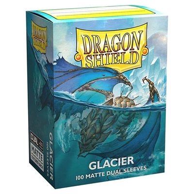 5 Packs Dragon Shield Dual Matte Glacier Standard Size 100 ct Card Sleeves Value Bundle!
