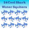 Cool Mini Water Squirting Rubber Sharks (2.25") Soft Rubber Bath Tub Fun Squirts, Pool and Beach Splash Water Game. (24 Pieces) view 2