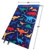 Lillian Vernon Dinosaur Personalized Indoor Sleeping Bag - Kids Sleepover & Napper Sleep Sack - Plush, Cute, & Cozy Cotton Poly Blend - Girls, Boys, & Toddler 30 x 60 Size view 2