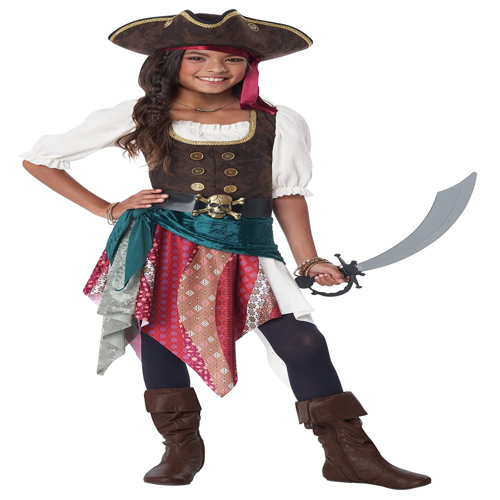 California Costumes, Boho Pirate, Child Extra Large