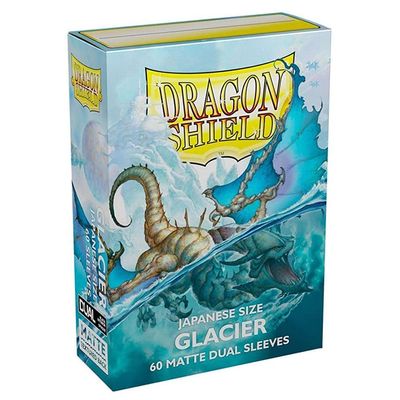 2 Packs Dragon Shield Dual Matte Mini Japanese Glacier 60 ct Card Sleeves Value Bundle!