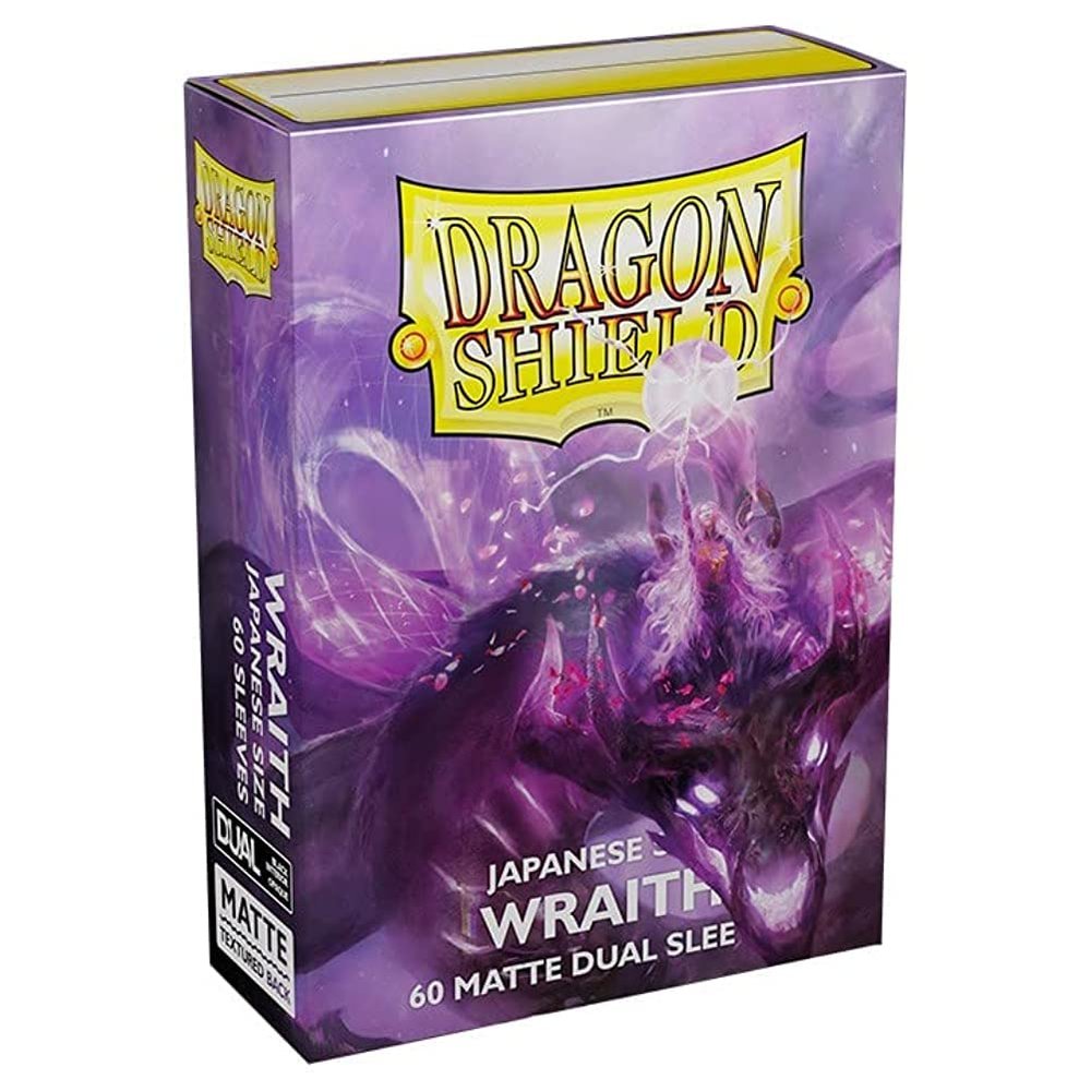 10 Packs Dragon Shield Dual Matte Mini Japanese Wraith 60 ct Card Sleeves Display Case