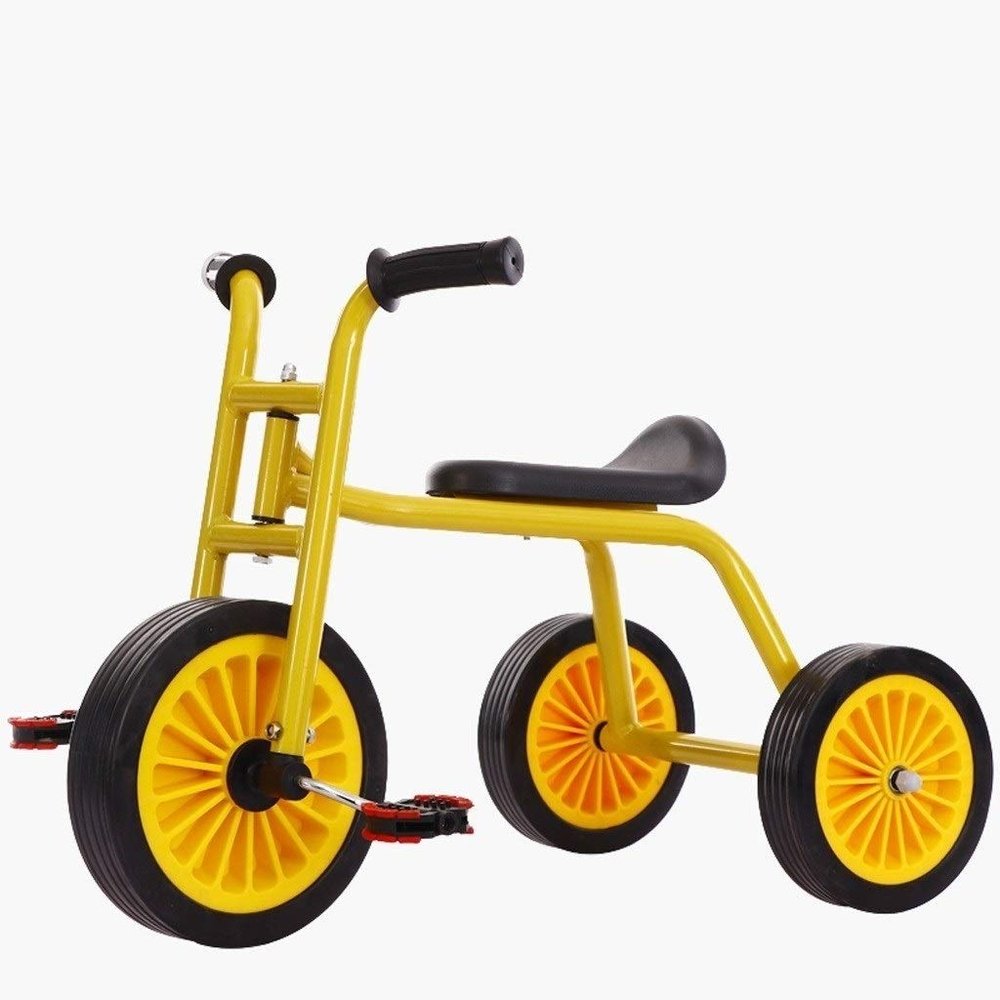 DYCIN Toddler Tricycle Foldable Tricycle Children Outdoor 1-5 Years Old Children Riding Toys Bicycles Kindergarten Bicycles 2 Colors Can Be Used As Gifts Boy Girl Outdoor Toy (Color : Yellow)