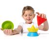 Fat Brain Toys Hix by MOLUK - Pastels - Foldable Silicone Stacking Cones, Ages 2+ view 4