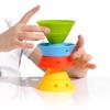 Fat Brain Toys Hix by MOLUK - Tropical - Foldable Silicone Stacking Cones, Ages 2+ view 3
