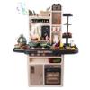 Kitchen Play Set with Accessories Kitchen Set with Realistic Lights Sound Steam Simulation Games Cooking Playset with Water Outlet view 2