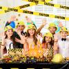 Sratte 148 Pcs Construction Birthday Party Supplies Include 12 Construction Hat, 24 Truck Toy, 24 Vehicle Sticker, 12 Silicone Bracelet, 12 Goodie Bag, 12 Paper Glasses, 50 Shovel, 1 Tablecloth 1 Tape view 2
