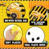 Sratte 148 Pcs Construction Birthday Party Supplies Include 12 Construction Hat, 24 Truck Toy, 24 Vehicle Sticker, 12 Silicone Bracelet, 12 Goodie Bag, 12 Paper Glasses, 50 Shovel, 1 Tablecloth 1 Tape view 4