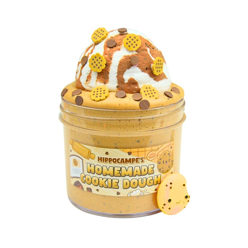 Cookie Dough Ice Cream Slime (SCENTED) | Handmade Slime | Hippocampe Slimes (4OZ)