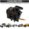 EPINON for AXIAL SCX24 Servo Metal Gear EMAX Servo Steering Servo with Servo Mount Bracket and Arm SCX24 Upgrade Parts (Black) view 2
