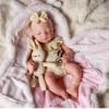 BABESIDE Silicone Baby Doll Lifelike Reborn Baby Dolls - 16 Inch (Weight 4 Lb) Full Platinum Silicone Reborn Baby Doll Slicone Full Body Anatomically Correct Sleeping Baby Girl with Gift Box view 2