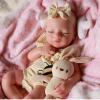 BABESIDE Silicone Baby Doll Lifelike Reborn Baby Dolls - 16 Inch (Weight 4 Lb) Full Platinum Silicone Reborn Baby Doll Slicone Full Body Anatomically Correct Sleeping Baby Girl with Gift Box view 4