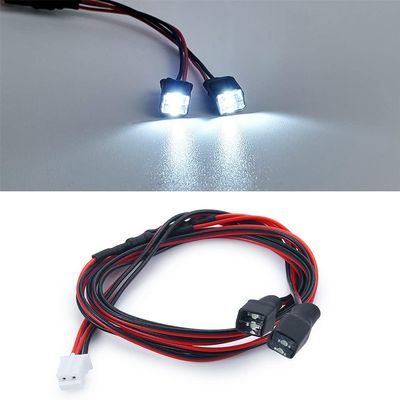 RCHUBAM RC LED Lights Spotlight LED Lamp for 1/14 Tamiya RC Trailer Truck Tractor Car (White)