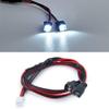 RCHUBAM RC LED Lights Spotlight LED Lamp for 1/14 Tamiya RC Trailer Truck Tractor Car (White) view 1