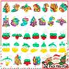32 PCS Christmas Mini Pop Fidget Toys Pack, Party Favors, Christmas Stocking Stuffers, Pop Keychain Toys, Sensory Toys, Xmas Goodie Bag Stuffers Bulk for Kids Girls Boys, Classroom Prizes view 1