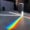 YONGERN 30x30x60mm Optical Triangular Prism Rainbow Glass BK7 Prisms Physics Teaching Refracted Light Spectrum Kids Toys Gift view 3