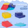 PayLessHere Climbing Toys for Toddlers 1-3 4-Piece Colorful Foam Blocks Play Set Indoor Baby Toys for Crawling & Sliding Soft Corner Climber for Babies Indoor Play for Homes, Schools view 2