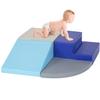 PayLessHere Climbing Toys for Toddlers 1-3 Blue 4-Piece Colorful Foam Blocks Play Set Indoor Baby Toys for Crawling & Sliding Soft Corner Climber for Babies Indoor Play for Homes, Schools view 1