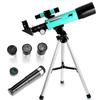 CLAVOLO Refractor Telescope with Finder Scope for Kids & Astronomy Beginners, Travel Telescope with 3 Eyepieces Magnification 18X  135X view 1
