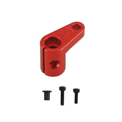 RCAWD Aluminum Tie Rod & 25T Servo Horn for 1/8 Arrma Typhon Kraton Talion Outcast Notorious 6s Blx,1/7 Limitless Infraction Mojave 6s Blx,Upgrades Part Fixed Link Steering 25t Servo Arm,Red