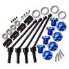 GPM for TRAXXAS 1/10 MAXX W/WIDEMAXX Monster TRUCK-89086-4 Front and Rear Universal Extended Steel Propeller Shaft(Length 110MM)+Hexagon Adapter+Wheel Lock Set view 1