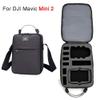 MOOKEENONE Black Shoulder Mini Drone Bag Waterproof Carrying Travel Case with Hand Strap for DJI Mavic Mini 2 view 2