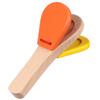 Toyvian Hand Clapper Instrument for Kids | Wooden Musical Castanet Clapper for Early Learning and Development | Interactive Educational Toy in Random Color view 1