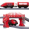 Train Sets for Toddlers, 66 Pcs Trains Toy with Battery Operated & Tracks (Magnetic Connection), Compatible with Thomas, Brio, Christmas Toy Gifts for 3 4 5 6 7 8 Years Old (Fire Engines) view 4