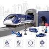 Train Sets for Toddlers, 66 Pcs Trains Toy with Battery Operated & Tracks (Magnetic Connection), Compatible with Thomas, Brio, Christmas Toy Gifts for 3 4 5 6 7 8 Years Old (Police) view 2