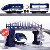 Train Sets for Toddlers, 66 Pcs Trains Toy with Battery Operated & Tracks (Magnetic Connection), Compatible with Thomas, Brio, Christmas Toy Gifts for 3 4 5 6 7 8 Years Old (Police) view 4