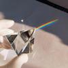 YONGERN One Piece 80mm Magical Rainbow Prism for Photography K9 Optical Pyramid Prism Glass Polyhedral Science Studying Color Prism view 2