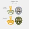 BIBS Pacifiers - Colour 4 Pack | Round Nipple Baby Pacifier | BPA Free Natural Rubber Latex Soother | Made in Denmark | Size 6-18 Months | Garden Colors view 2