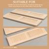 LUOZZY 2Pcs Miniature Shutters 1: 12 Scale Miniature Dollhouse Furniture Wooden Window Tiny Shutters Wooden Shutters Models view 2