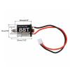 030 88T RC Carbon Brushed Motor, 20 x 15 x 12 mm, Replacement RC Motor Repair Part with Gears for SCX24 1/24 RC CarBody Parts view 4