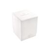 Squire 100+ XL Convertible Deck Box | Card Storage Box with Removable Cover Clips | Holds 100 Double-Sleeved Cards in Extra Thick Inner Card Sleeves | White Color | Made by Gamegenic (GGS20120ML) view 1